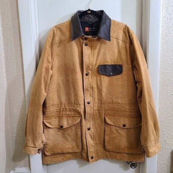 Kakadu Mens Pilbara Utility Jacket Size L - Zipper Broken - Buttons Work